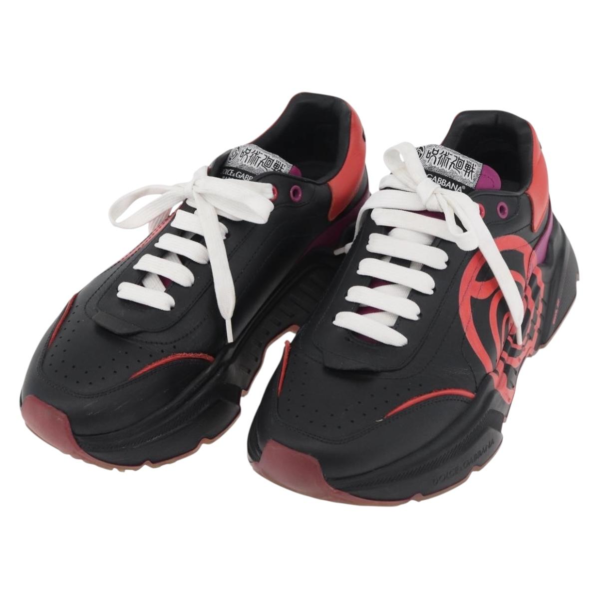 DOLCE&GABBANA D&G x Jujutsu Kaisen Art College Shoes Leather Black