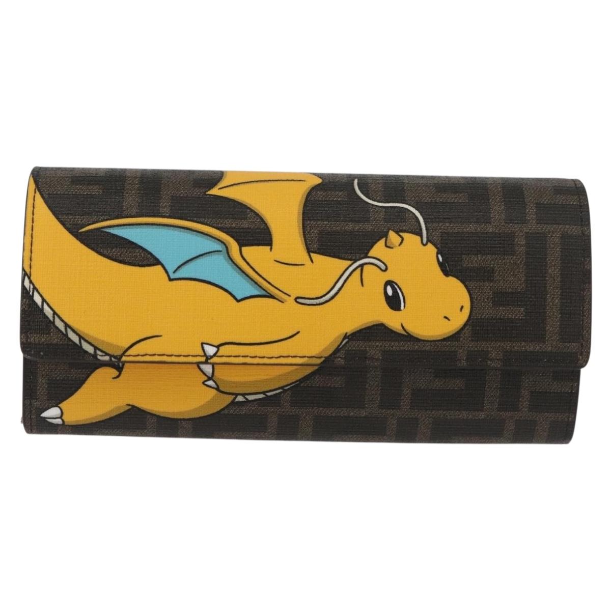 Zucca Canvas FENDI x FRGMT x POKÉMON Chain Shoulder Wallet Kairyu