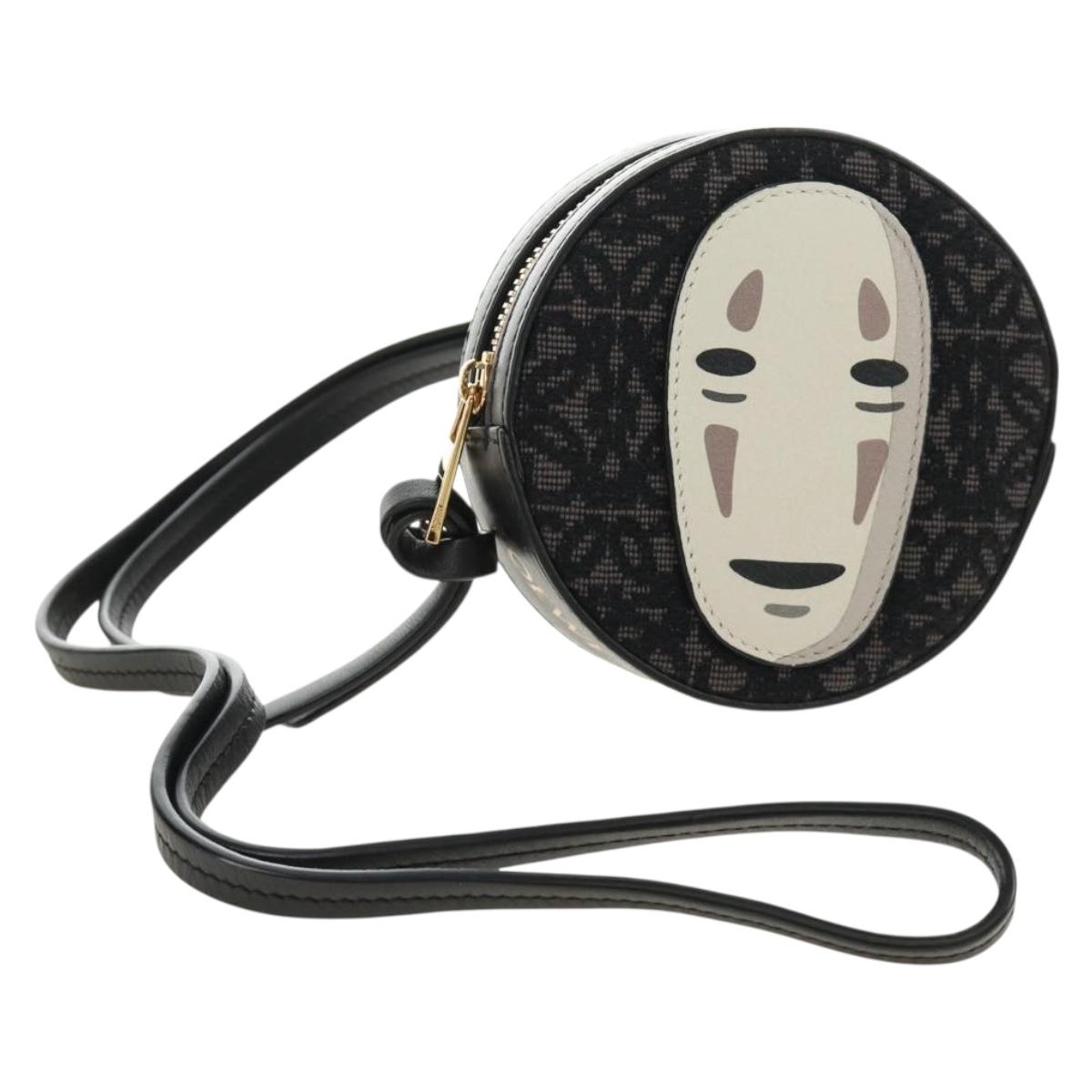 LOEWE✖️ジブリ　カオナシ クッキーポーチ LOEWE × Studio Ghibli Cookie Pouch No-Face Bag Canvas Black Gold