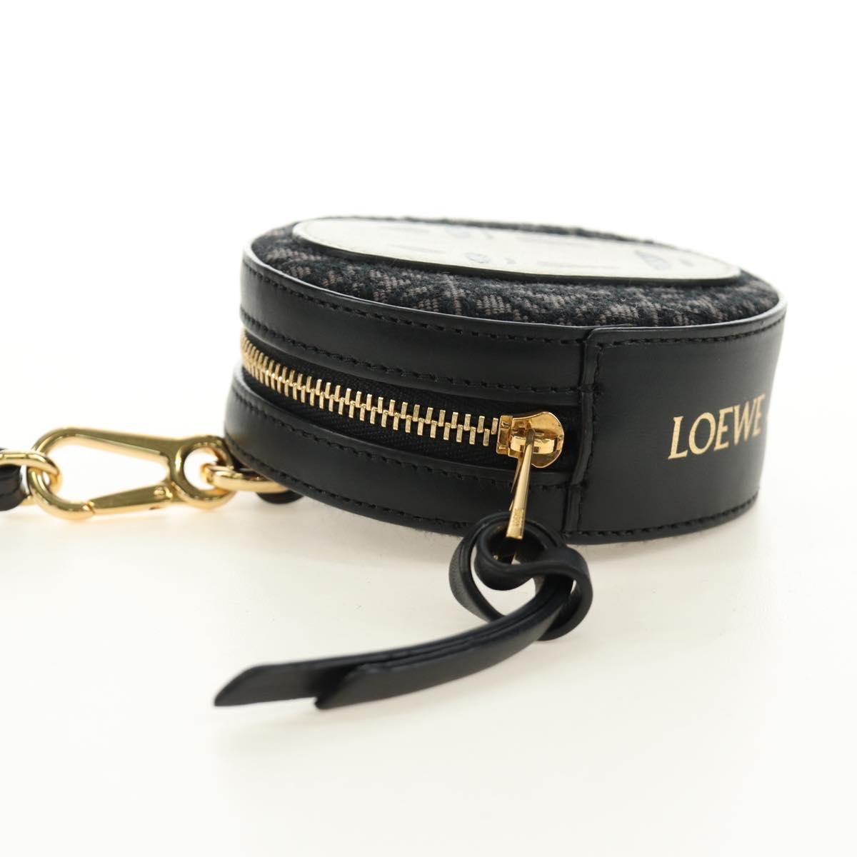 LOEWE✖️ジブリ　カオナシ クッキーポーチ LOEWE × Studio Ghibli Cookie Pouch No-Face Bag Canvas Black Gold