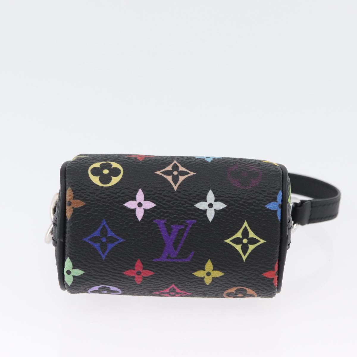 LOUIS VUITTON Multicolor Micro Speedy Bag Charm Black M02459 LV