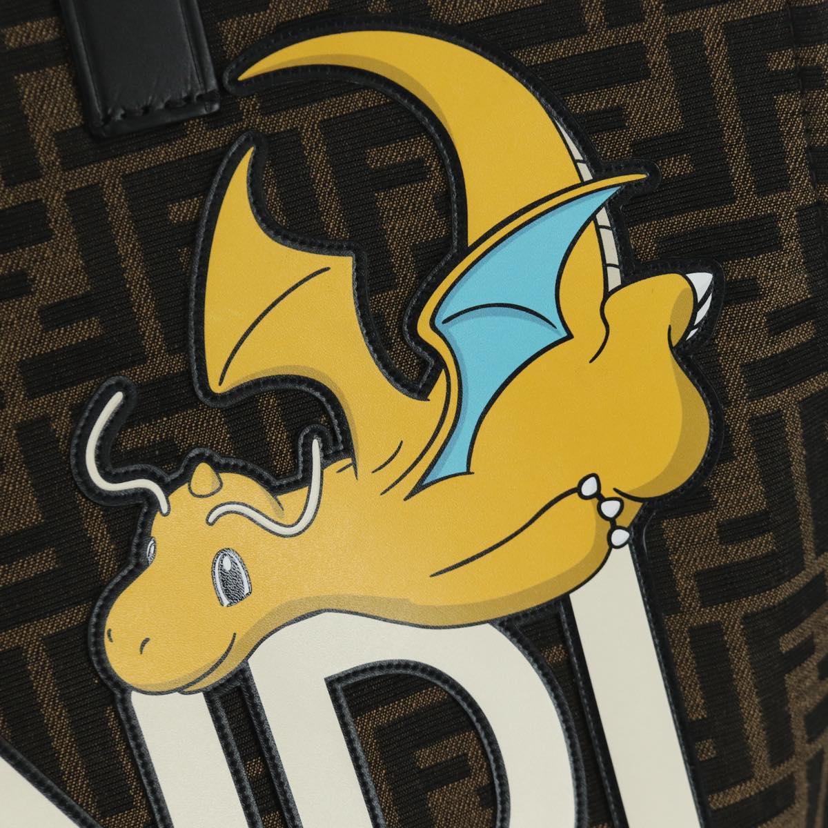 FENDI ズッカ柄 キャンバス フラグメント × ポケモン ハンド バッグ