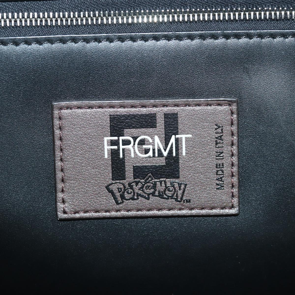FENDI ズッカ柄 キャンバス フラグメント × ポケモン ハンド バッグ