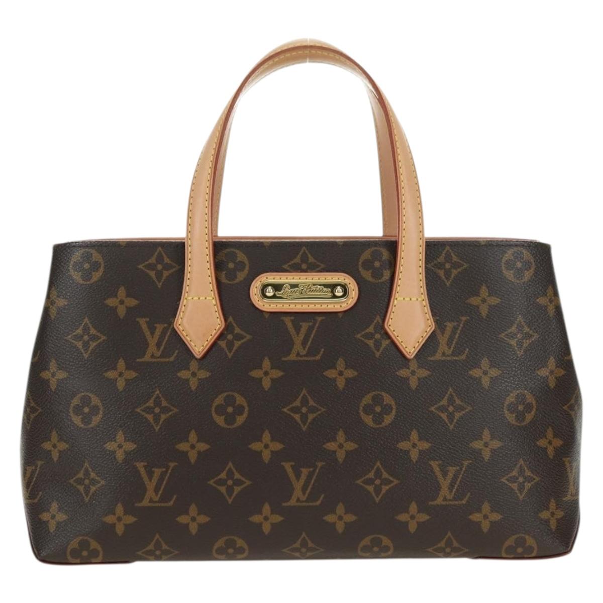 LOUIS VUITTON Monogram Wilshire PM Hand Bag M40595 LV Auth