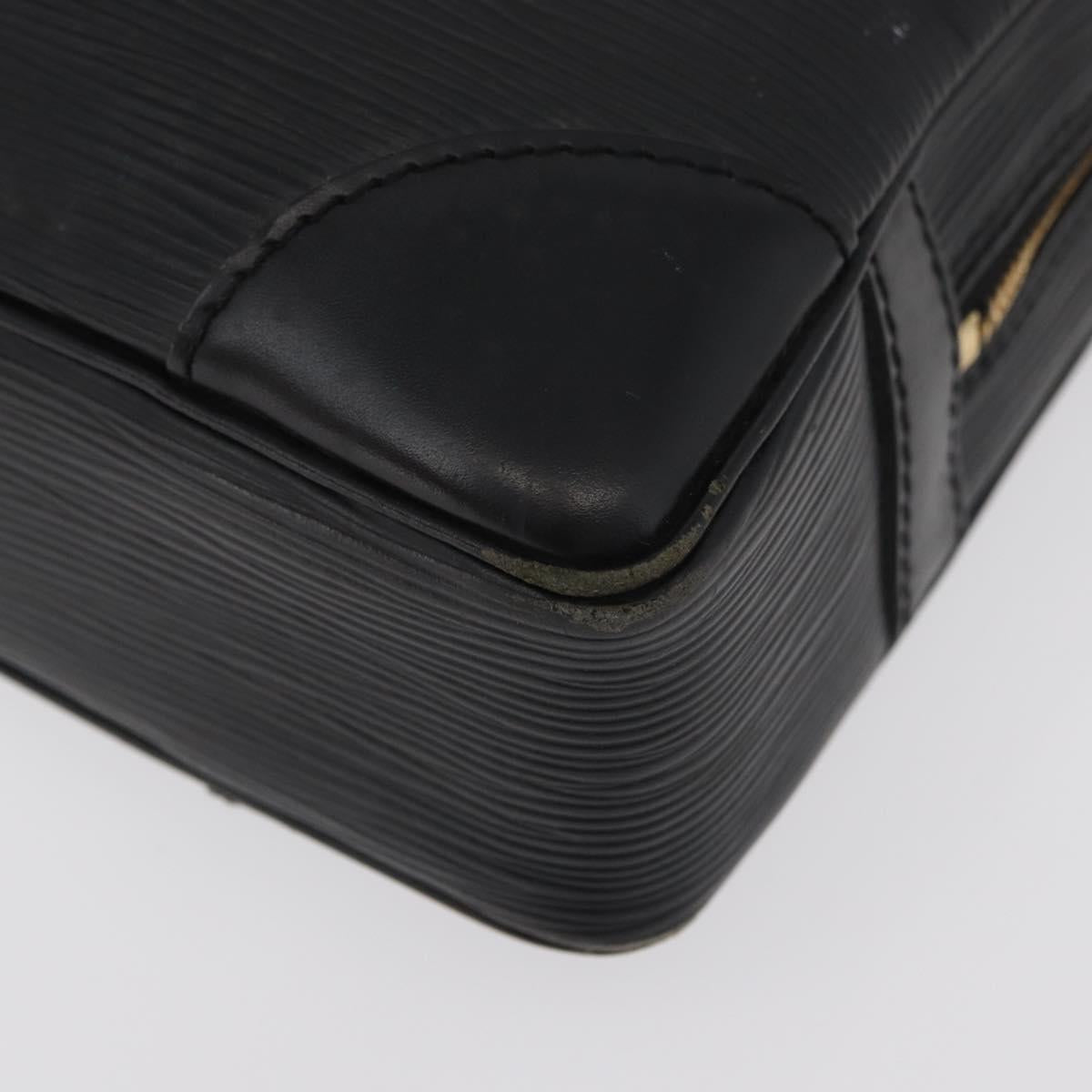 LOUIS VUITTON Epi Porte Documents Voyage Business Bag Black M40321