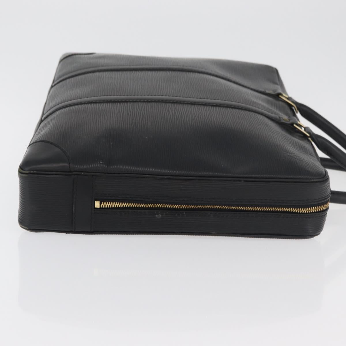 LOUIS VUITTON Epi Porte Documents Voyage Business Bag Black M40321