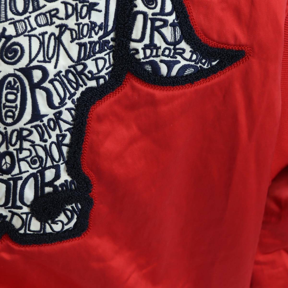 Christian Dior Bomber jacket Shawn Stussy Collaboration Nylon Red
