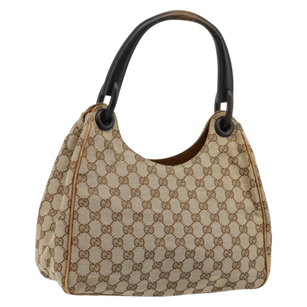 GUCCI GG Canvas Hand Bag Beige 106495 Auth 177964A – MixTHINKS