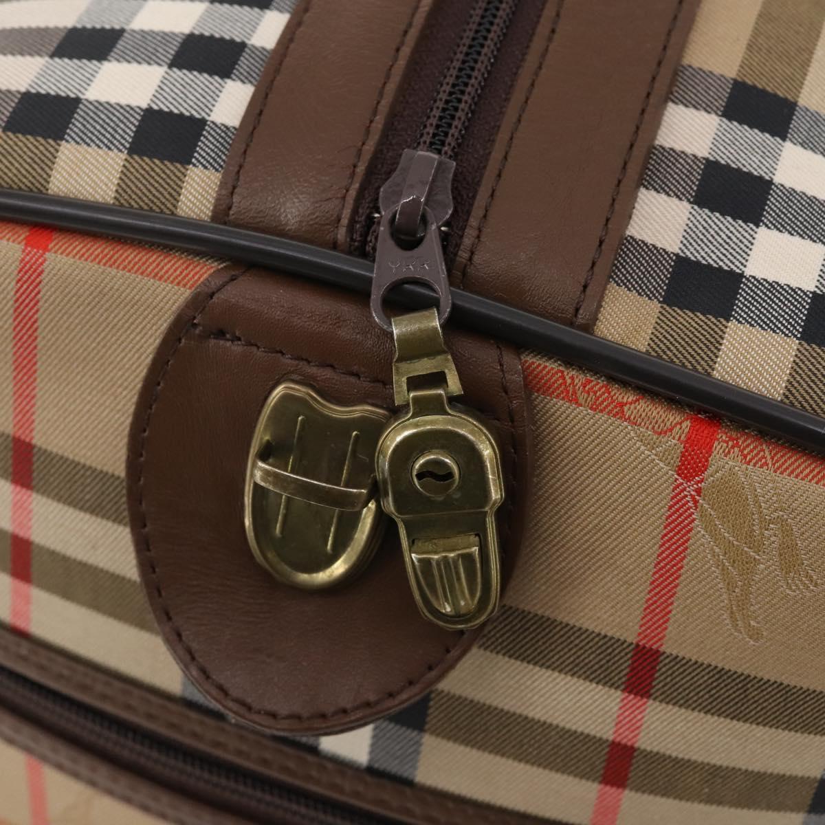 Burberrys ボストンバッグ ベージュ/ブラウン Burberrys Nova Check Boston Bag Canvas Beige Gold Auth 178369A