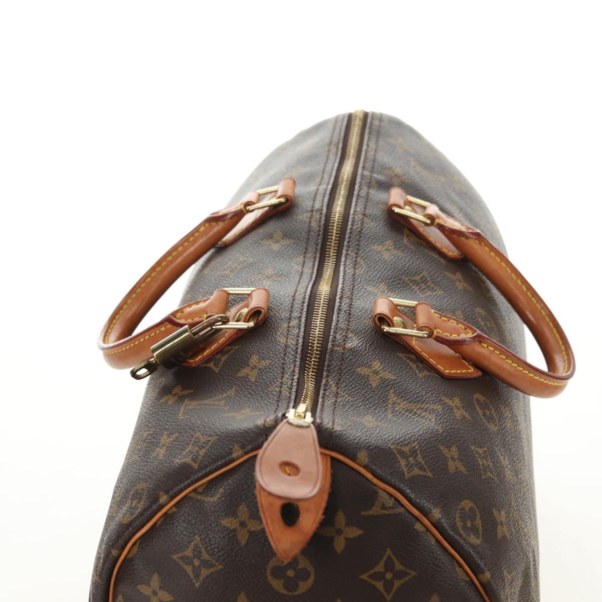 LOUIS VUITTON Monogram Speedy 35 Hand Bag M41524 LV Auth 180574SAM