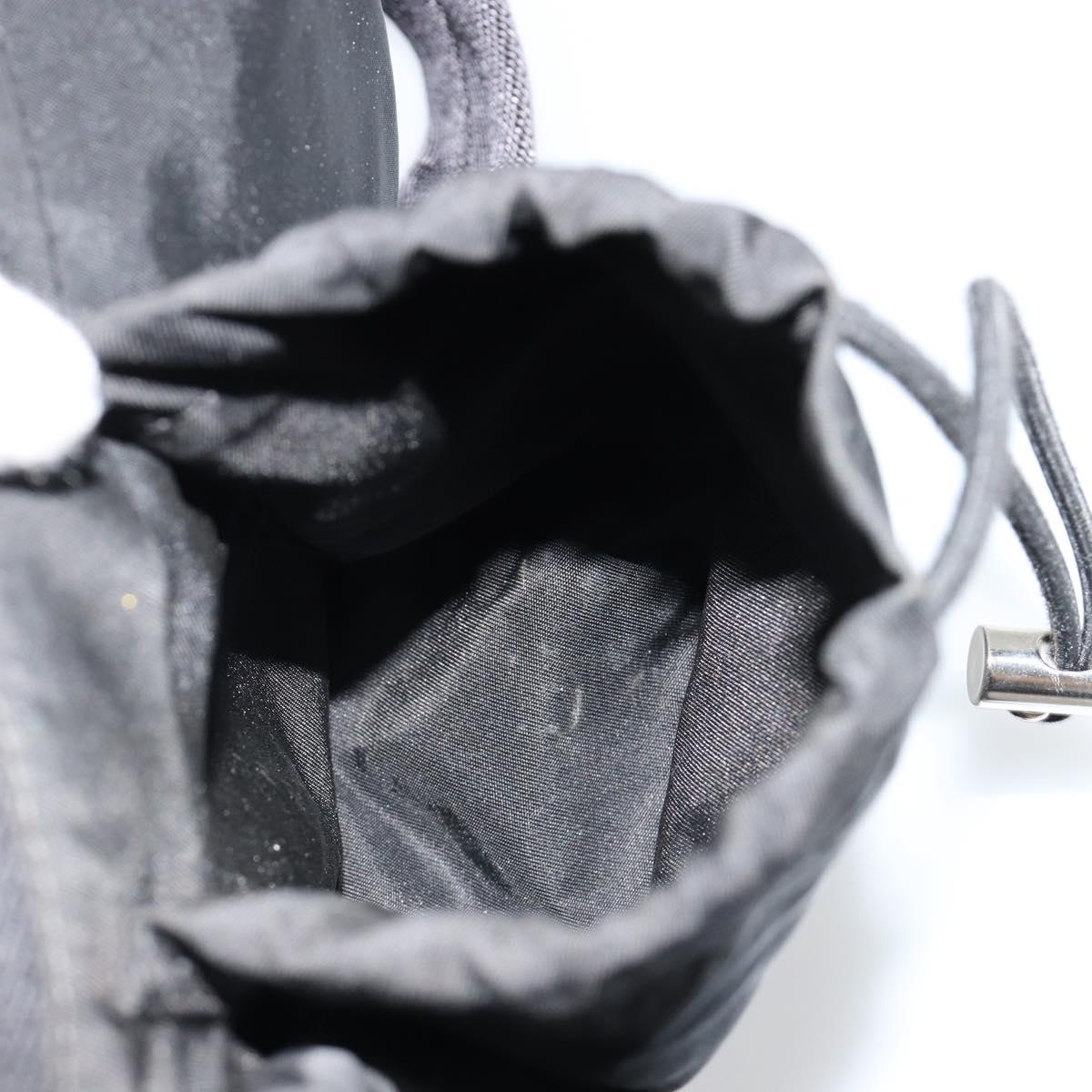 PRADA Body Bag Nylon Black Silver Auth 180598A – MixTHINKS