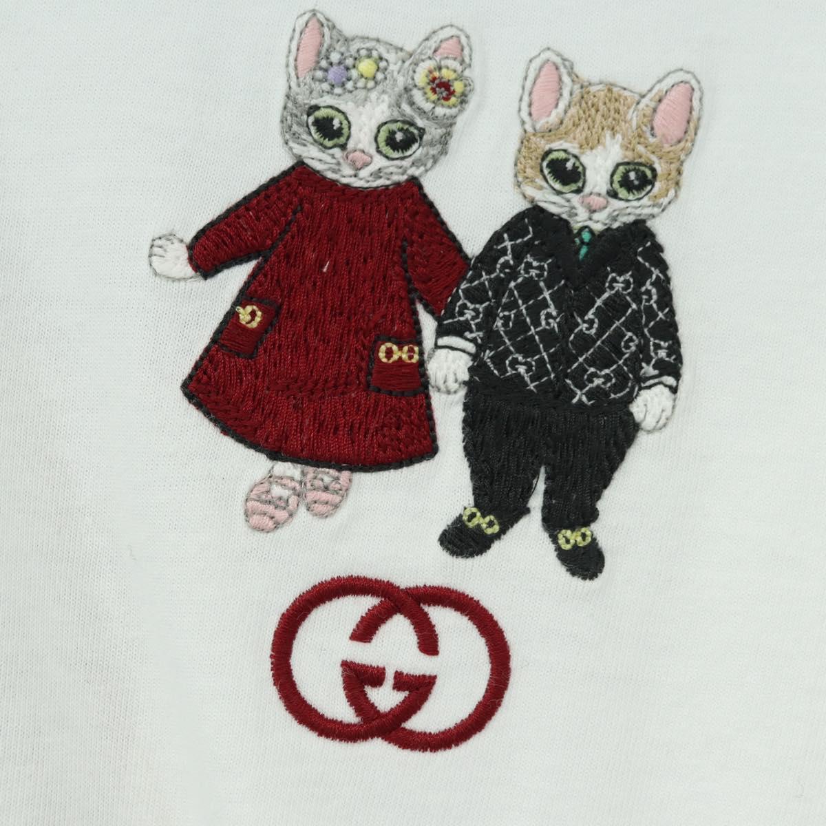 GUCCI Higuchi Yuko Collaboration T Shirt Cotton White Auth 181160M