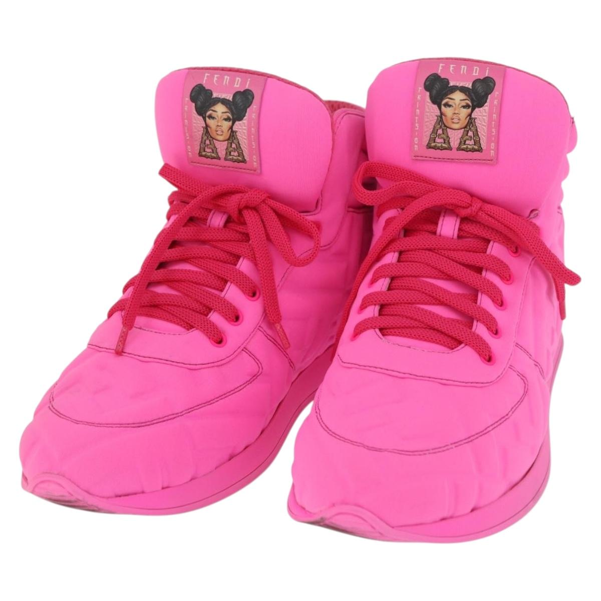 FENDI Zucca Canvas Sneakers 39 Pink Auth 181201A – MixTHINKS