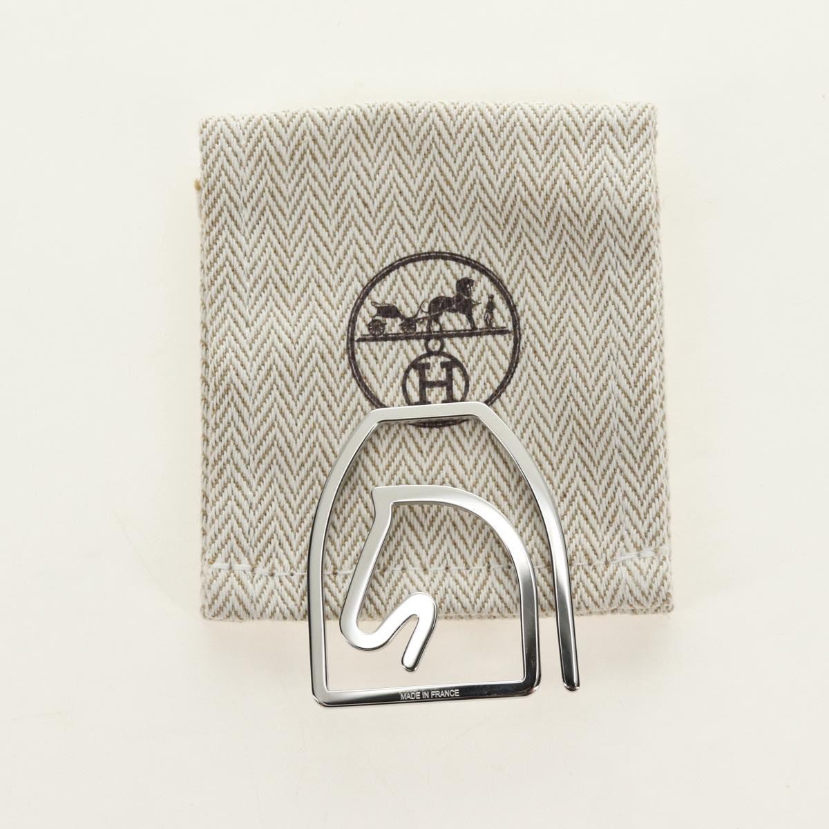 HERMES Equestre Money Clip metal Silver Auth 184756M – MixTHINKS