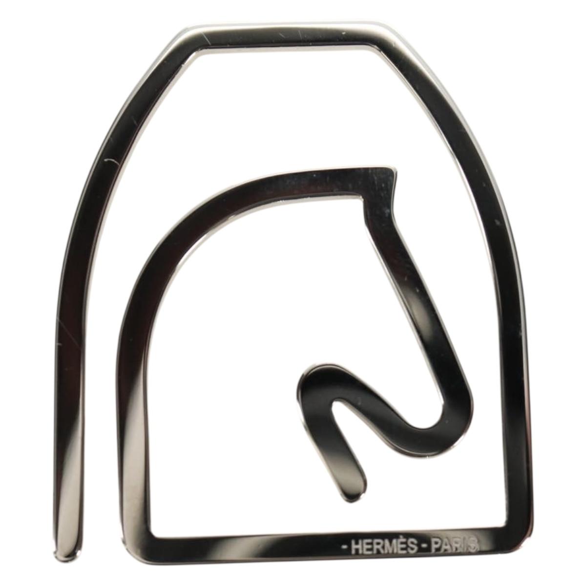 HERMES Equestre Money Clip metal Silver Auth 184756M – MixTHINKS