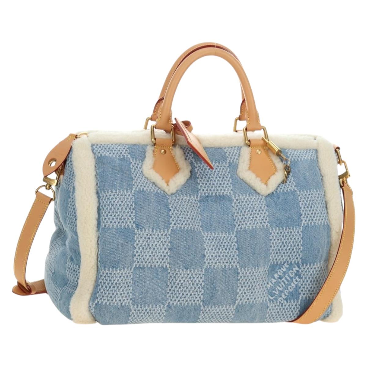 LOUIS VUITTON LV SKI Keepall Bandouliere40 Boston Bag Blue N00111