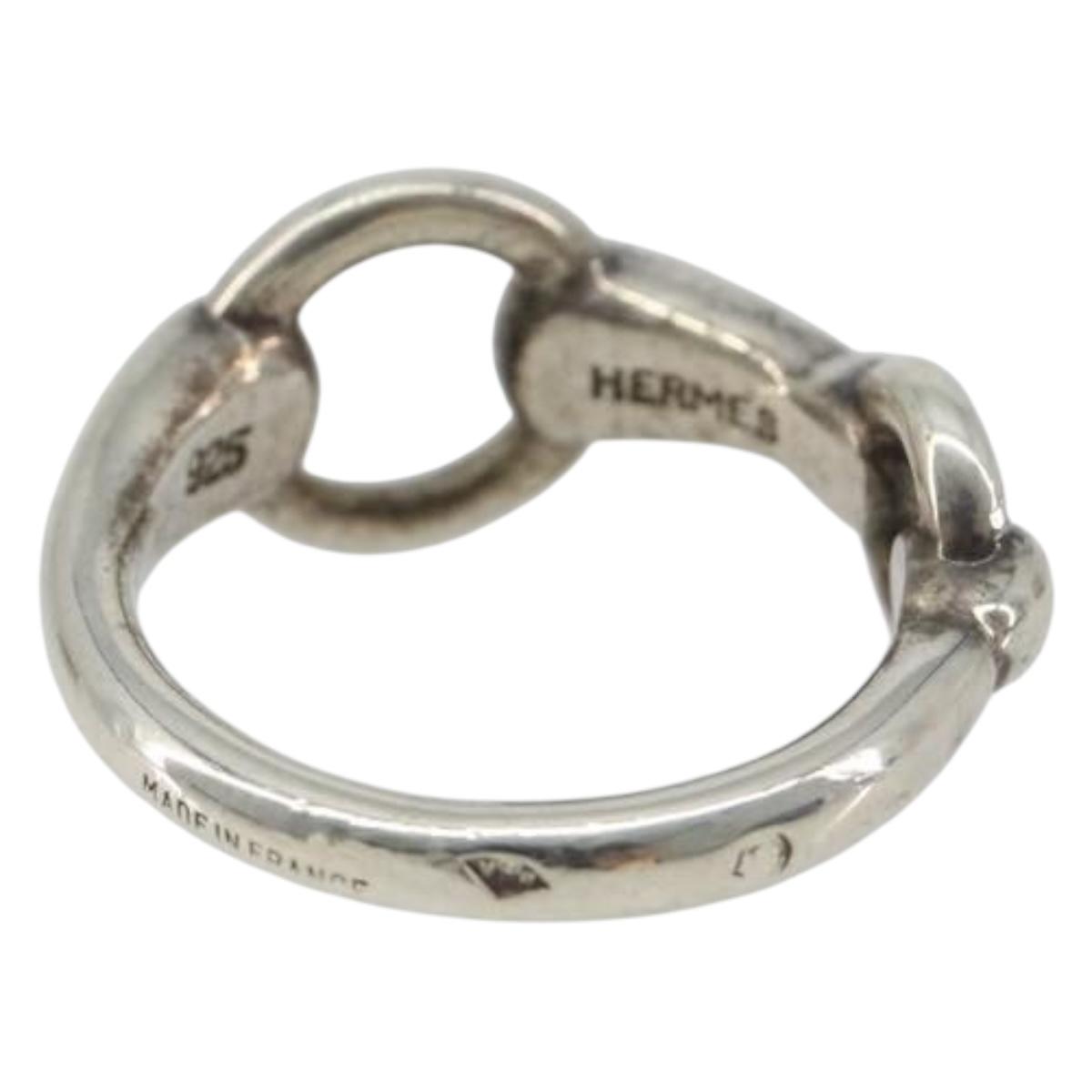 HERMES Horsebit Ring Ag925 Silver Auth 186657M – MixTHINKS