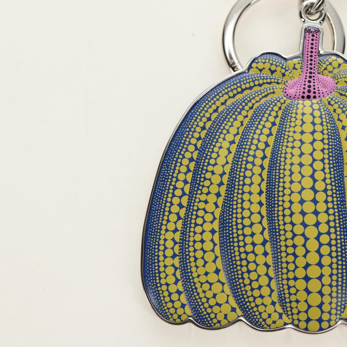 LOUIS VUITTON Porte Cles Pumpkin Charm metal Yellow M01103 LV Auth