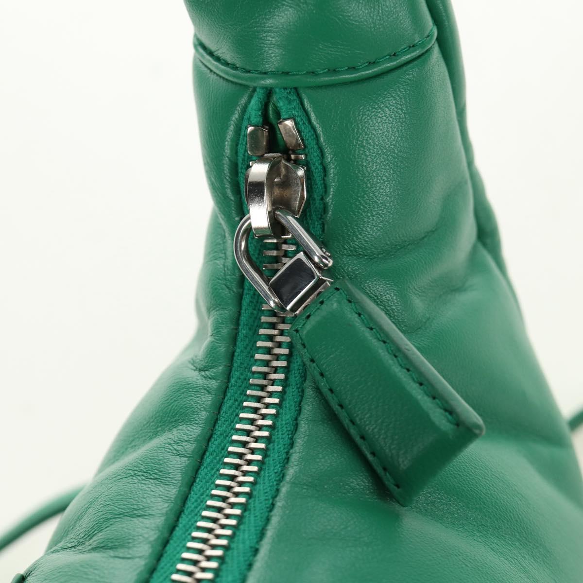 PRADA Hand Bag Leather 2way Green Silver Auth 189777SM – MixTHINKS