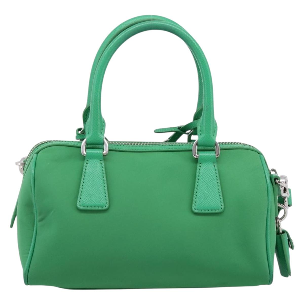 PRADA Hand Bag Nylon 2way Green Silver Auth 196830SAM – MixTHINKS
