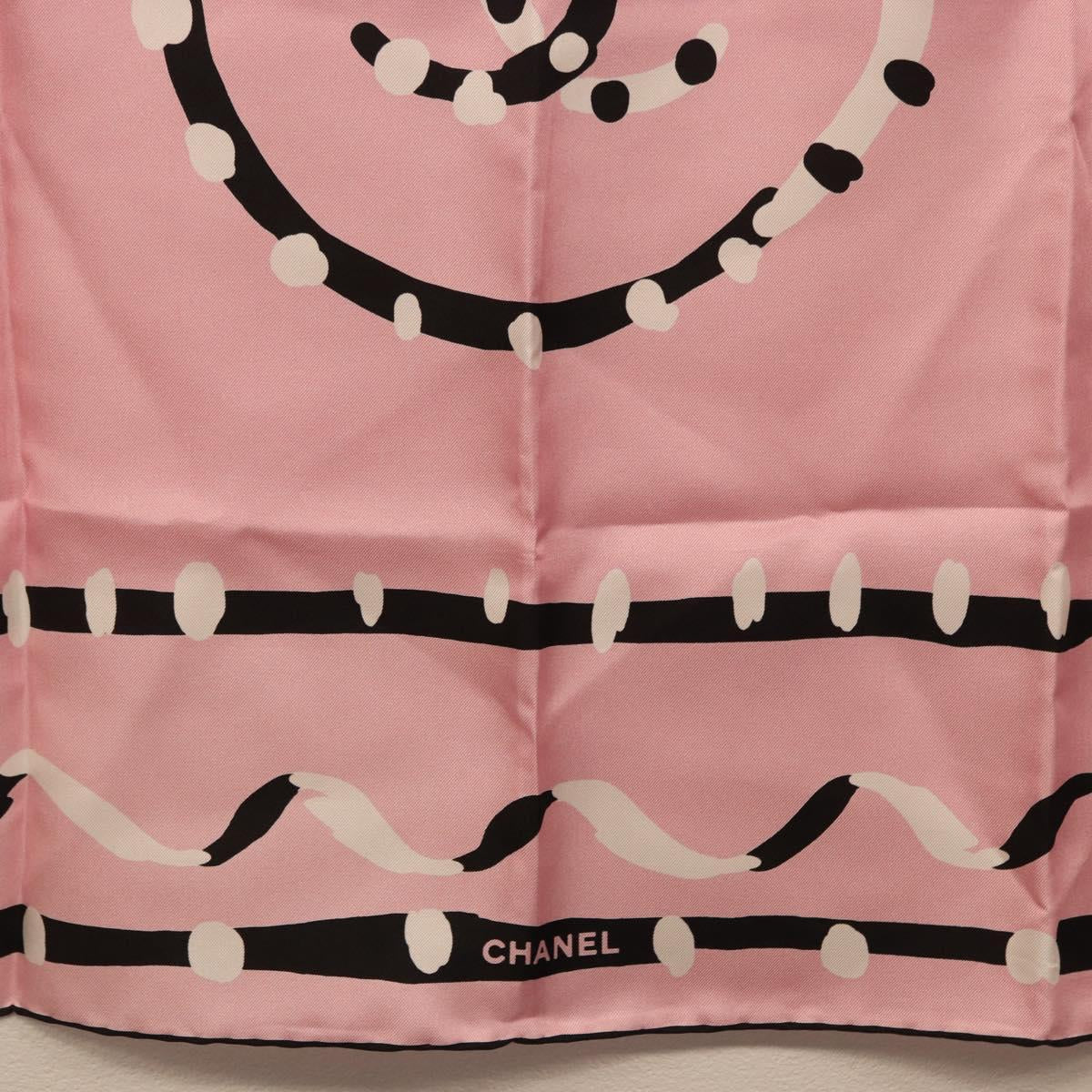 CHANEL Scarf Silk Pink CC Auth 198781V – MixTHINKS