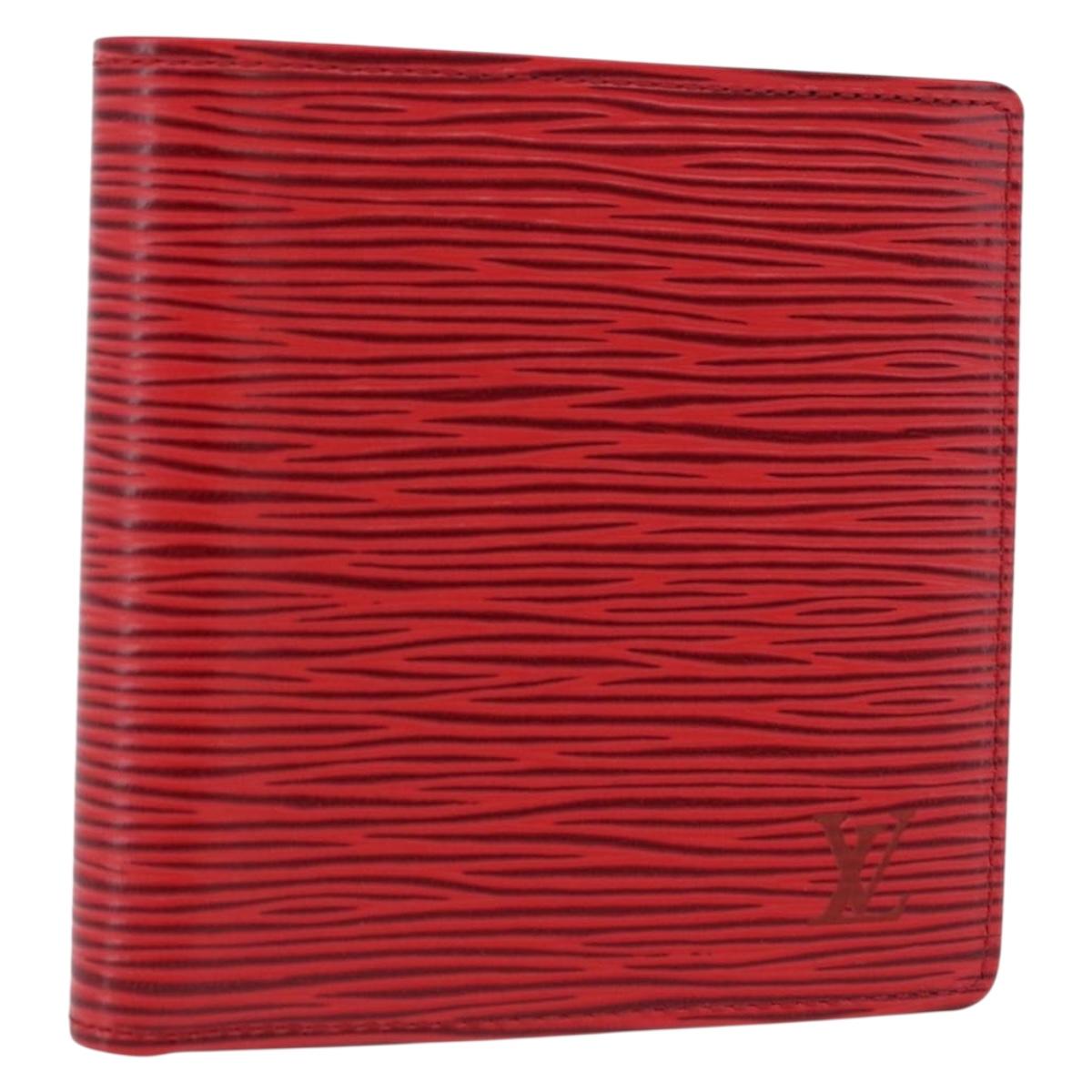 LOUIS VUITTON Epi Porte Billet Cartes Credit Monnaie Red M63547