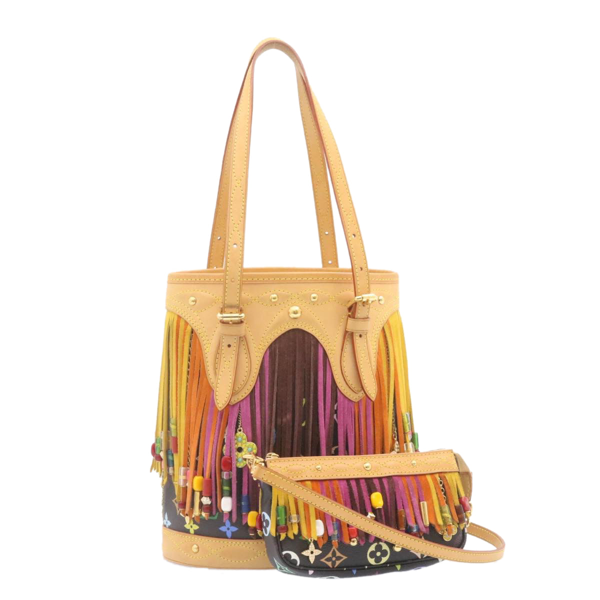 LOUIS VUITTON モノグラムマルチカラー バケットフランジ トートバッグ