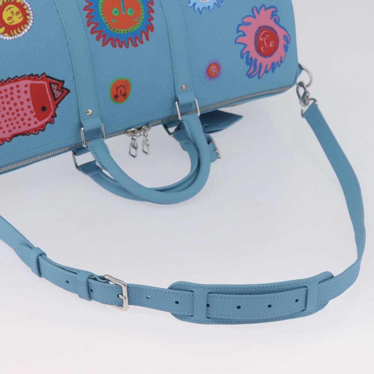 LOUIS VUITTON キーポル LOUIS VUITTON キーポル・バンドリエール 50 トリヨンレザー ブルー