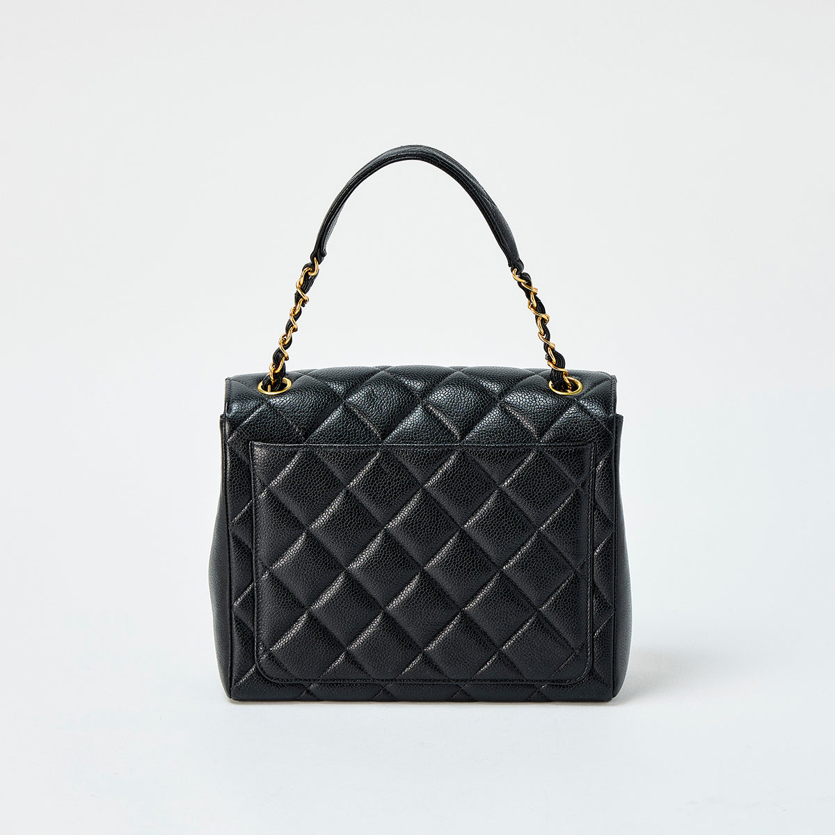 シャネル　ハンドバッグ　マトラッセ　CHANEL シャネル マトラッセ 1997年 ハンドバッグ ブラック ゴールド キャビア