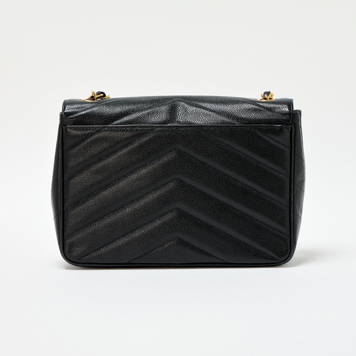 CHANEL V Stitch Single Flap Single Chain 1995 Shoulder Bag