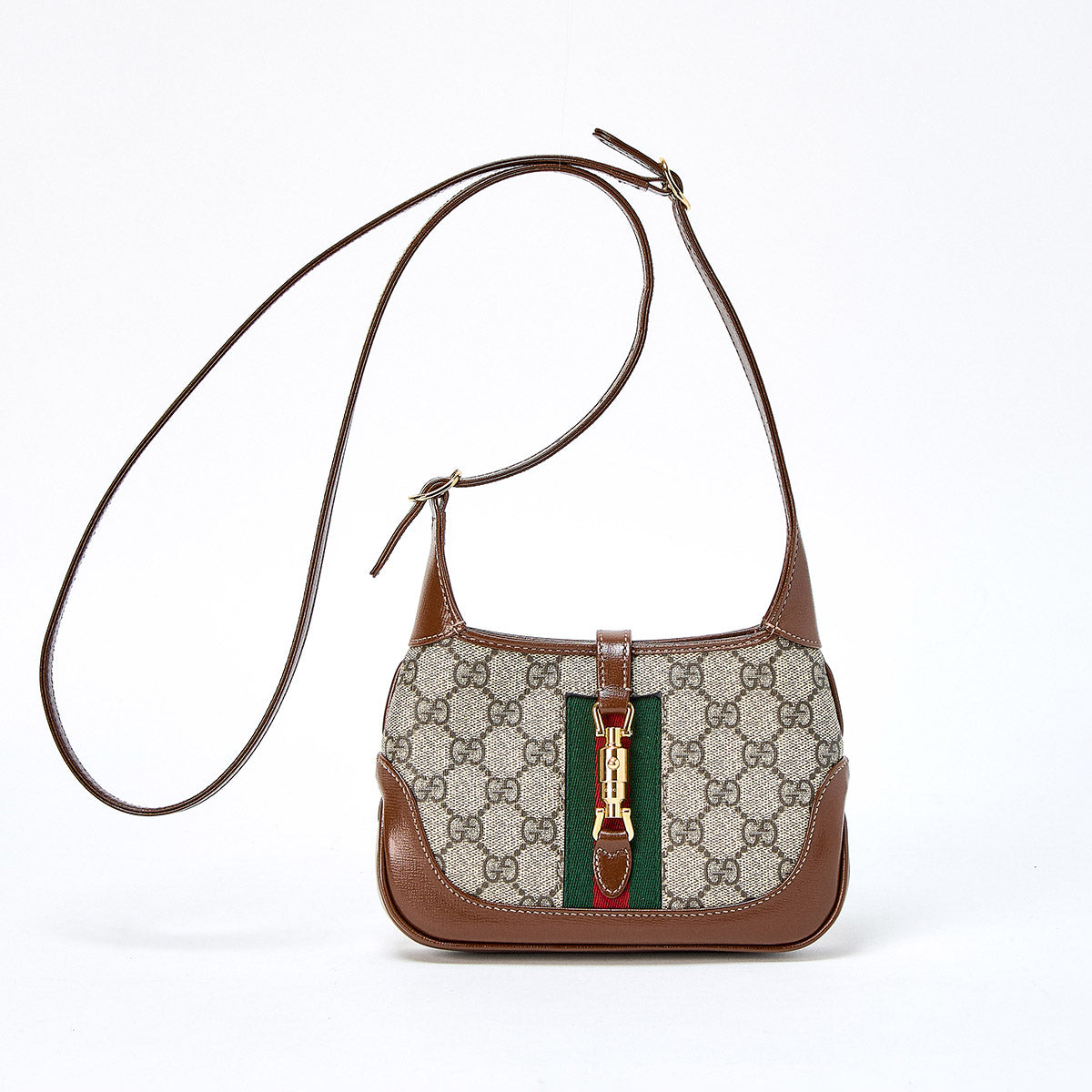 Gucci ジャッキー　ハンドバッグ ブラウン グッチ ジャッキー 1961〕ミディアムバッグ ・ブラウン レザー | GUCCI公式