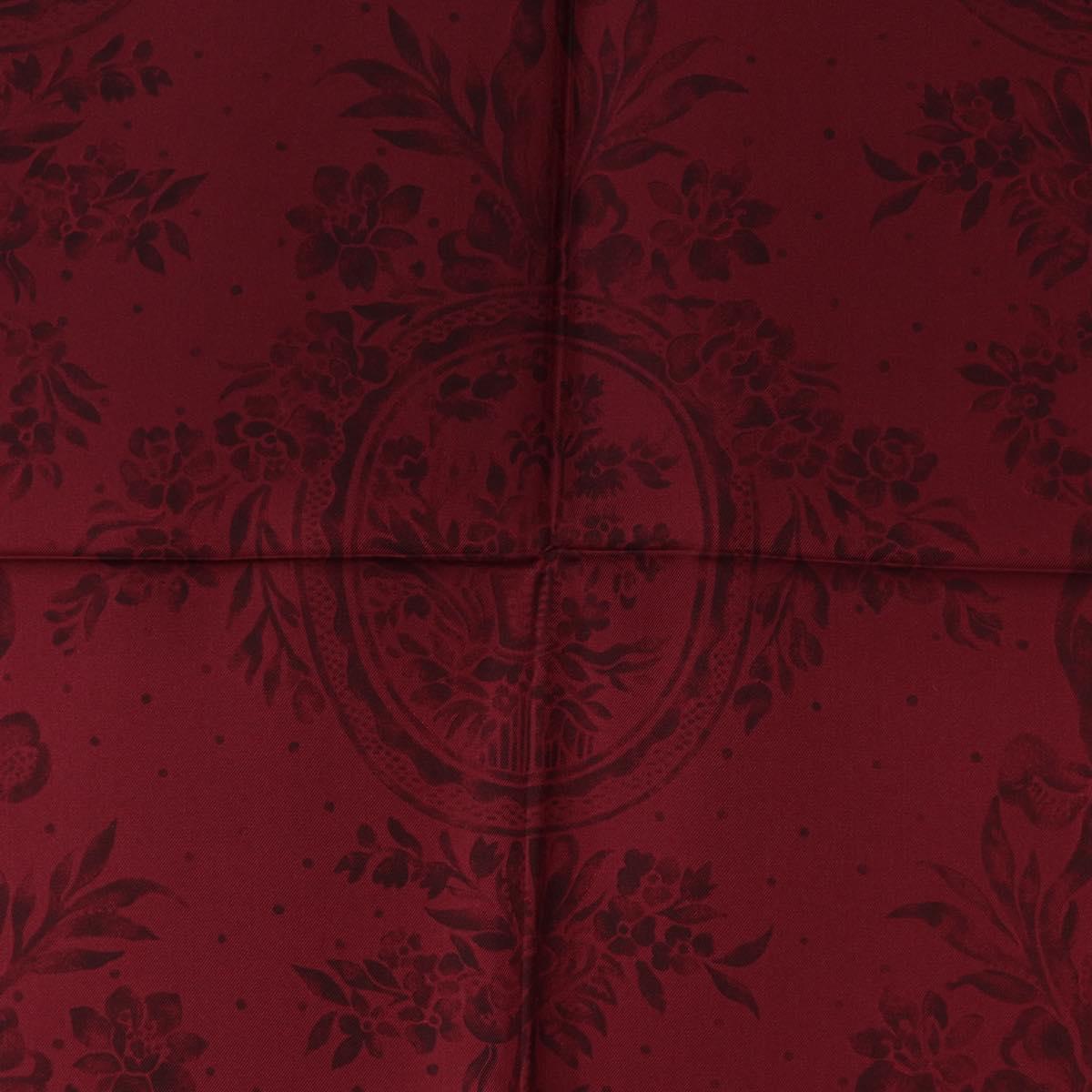 Christian Dior Leopard Scarf Silk Bordeaux Auth am12187M – MixTHINKS