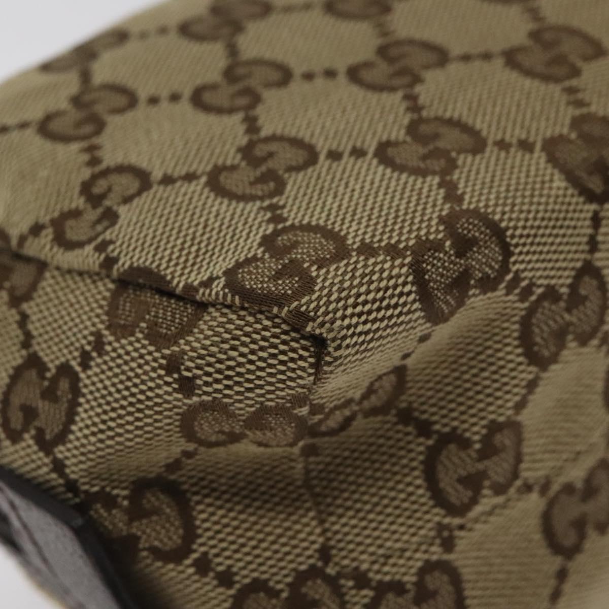 GUCCI GGキャンバスポーチ ベージュシルバー 245952 正規品 am8765V