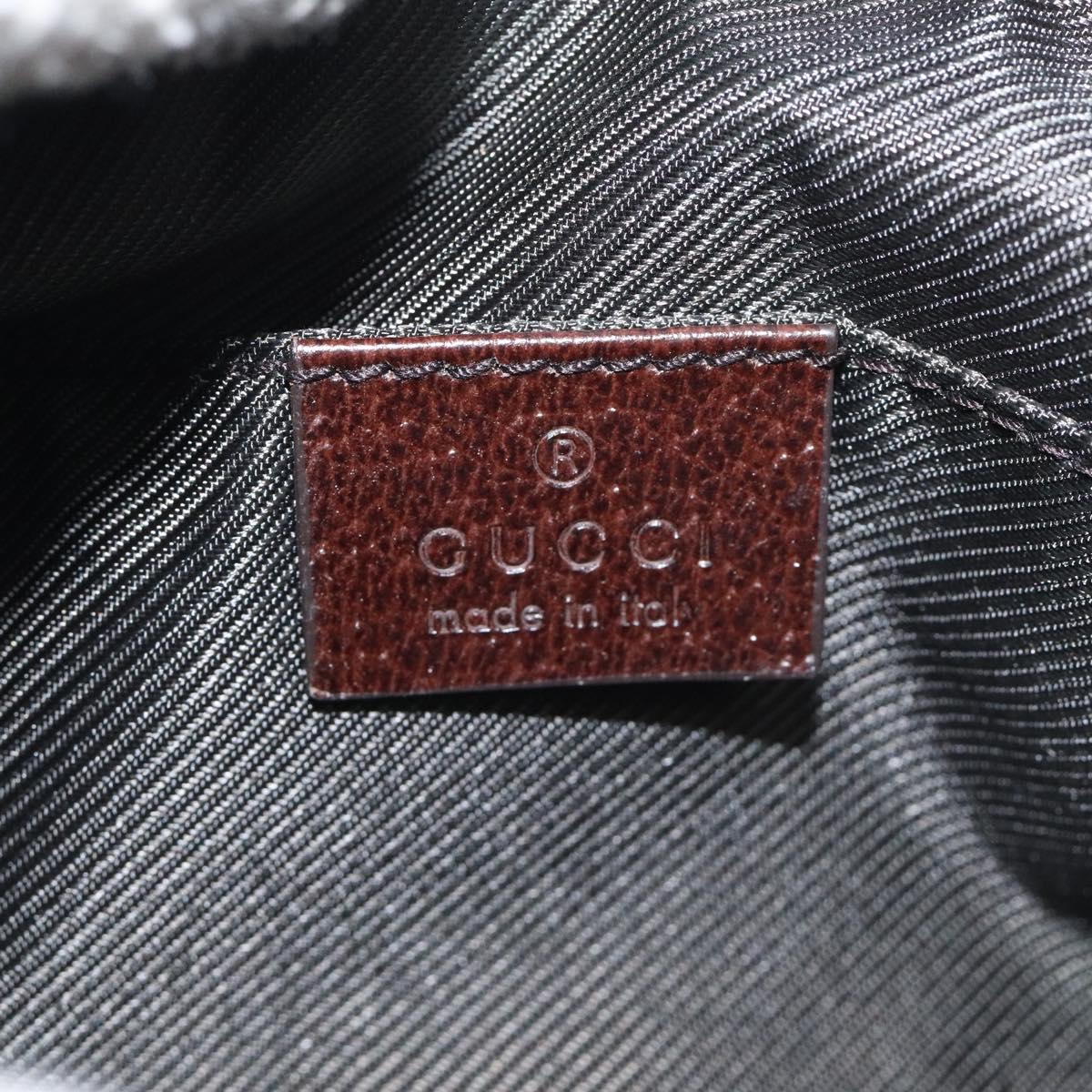 GUCCI GGキャンバスポーチ ベージュシルバー 245952 正規品 am8765V