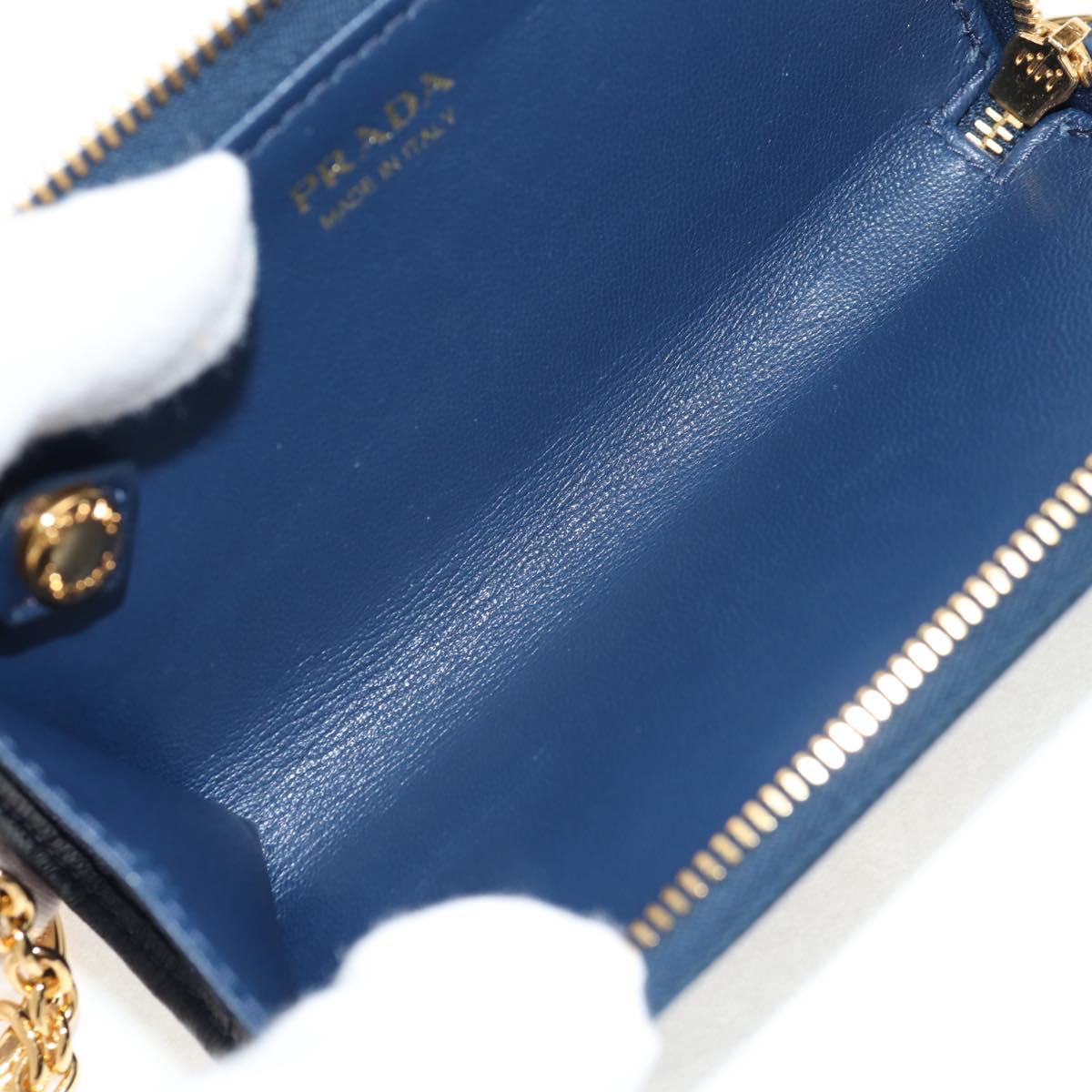 PRADA キーケース サフィアーノレザー ネイビー 正規品 am9283V