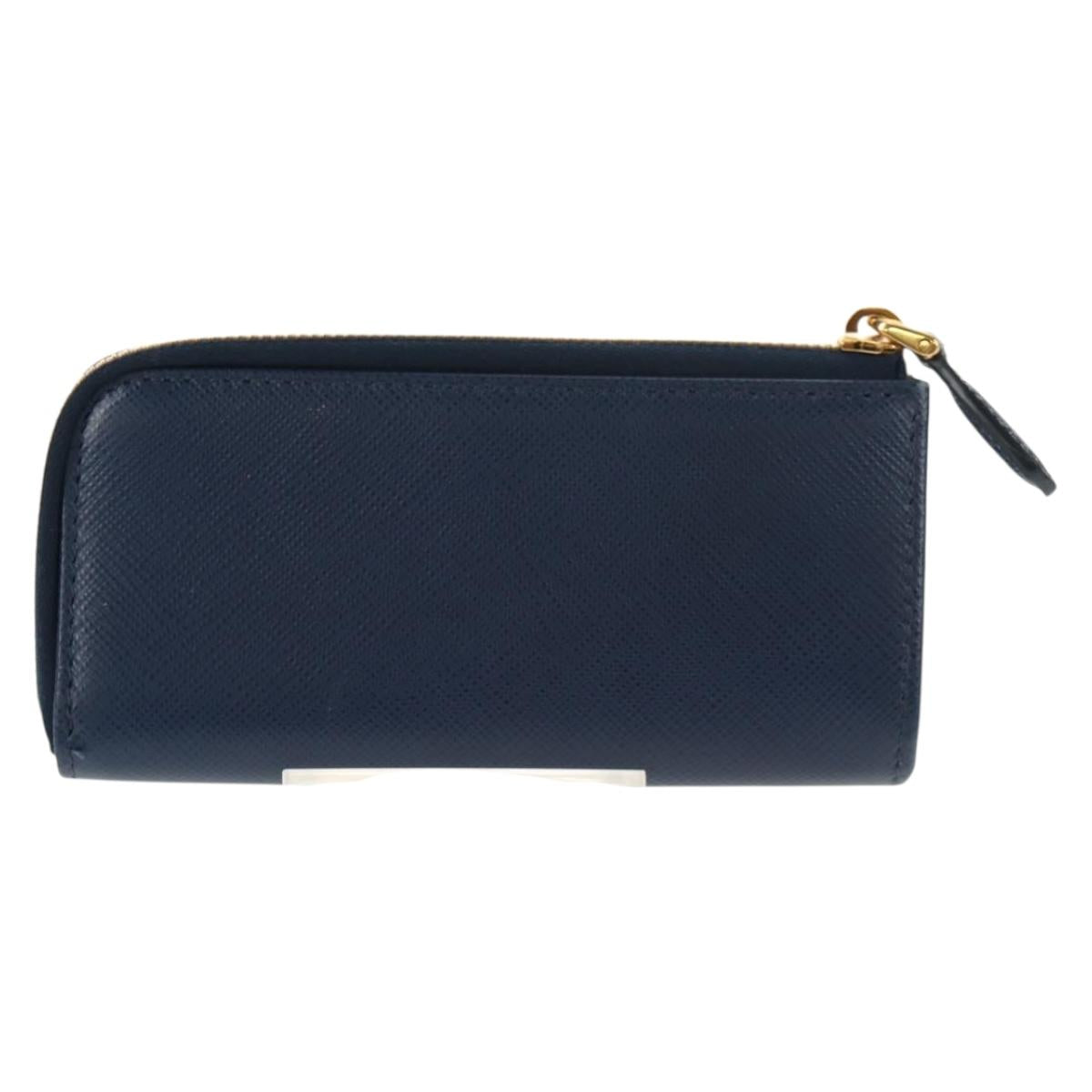 PRADA キーケース サフィアーノレザー ネイビー 正規品 am9283V
