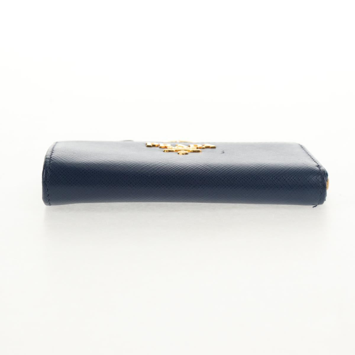 PRADA キーケース サフィアーノレザー ネイビー 正規品 am9283V