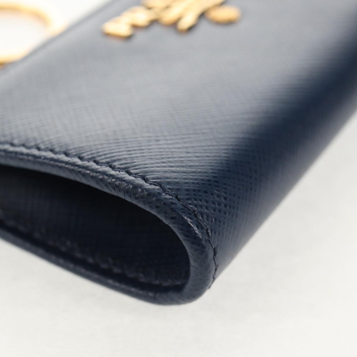 PRADA キーケース サフィアーノレザー ネイビー 正規品 am9283V