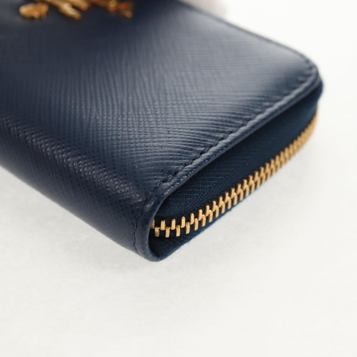 PRADA キーケース サフィアーノレザー ネイビー 正規品 am9283V