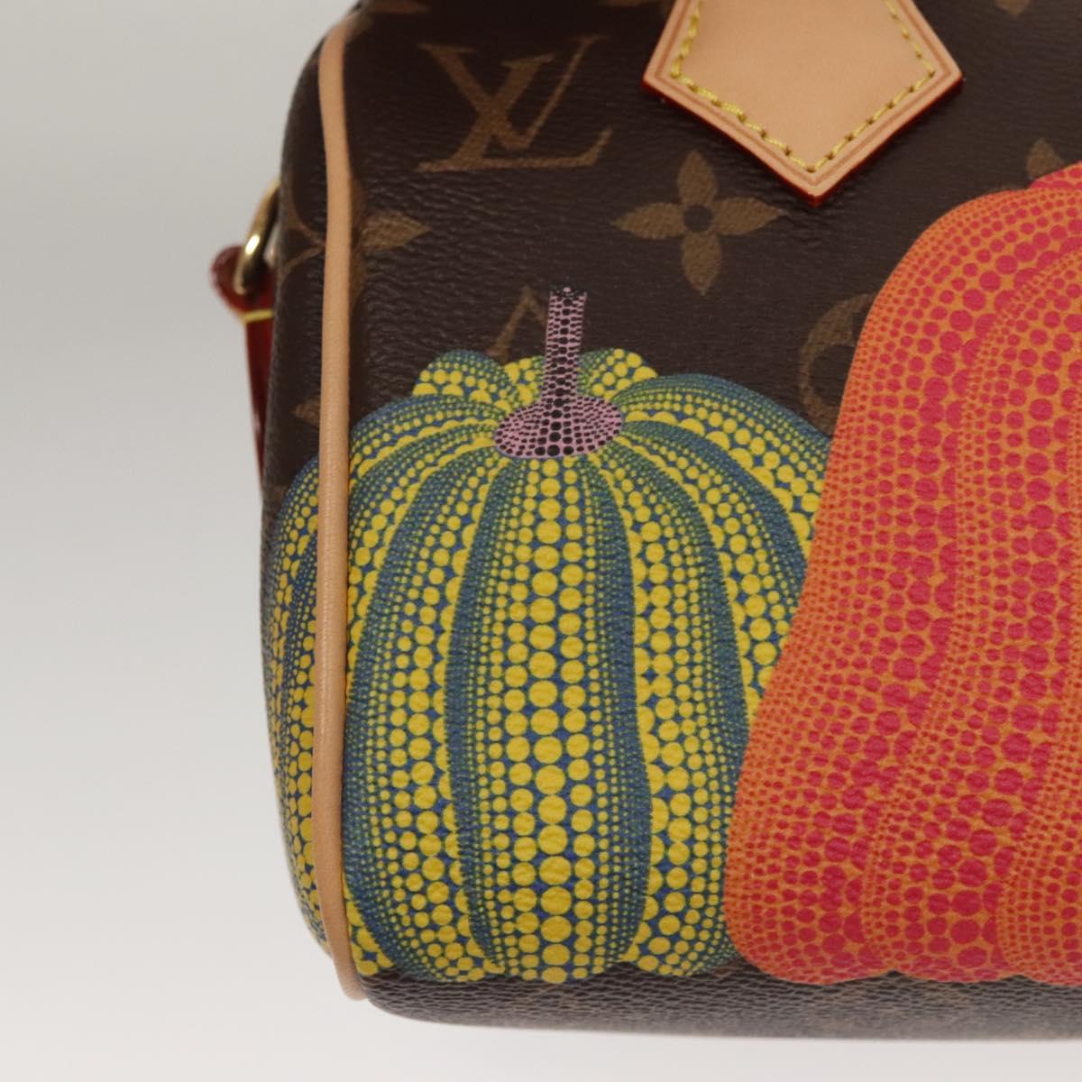 LOUIS VUITTON Pumpkin Yayoi Kusama Speedy Bandouliere 20 M46469