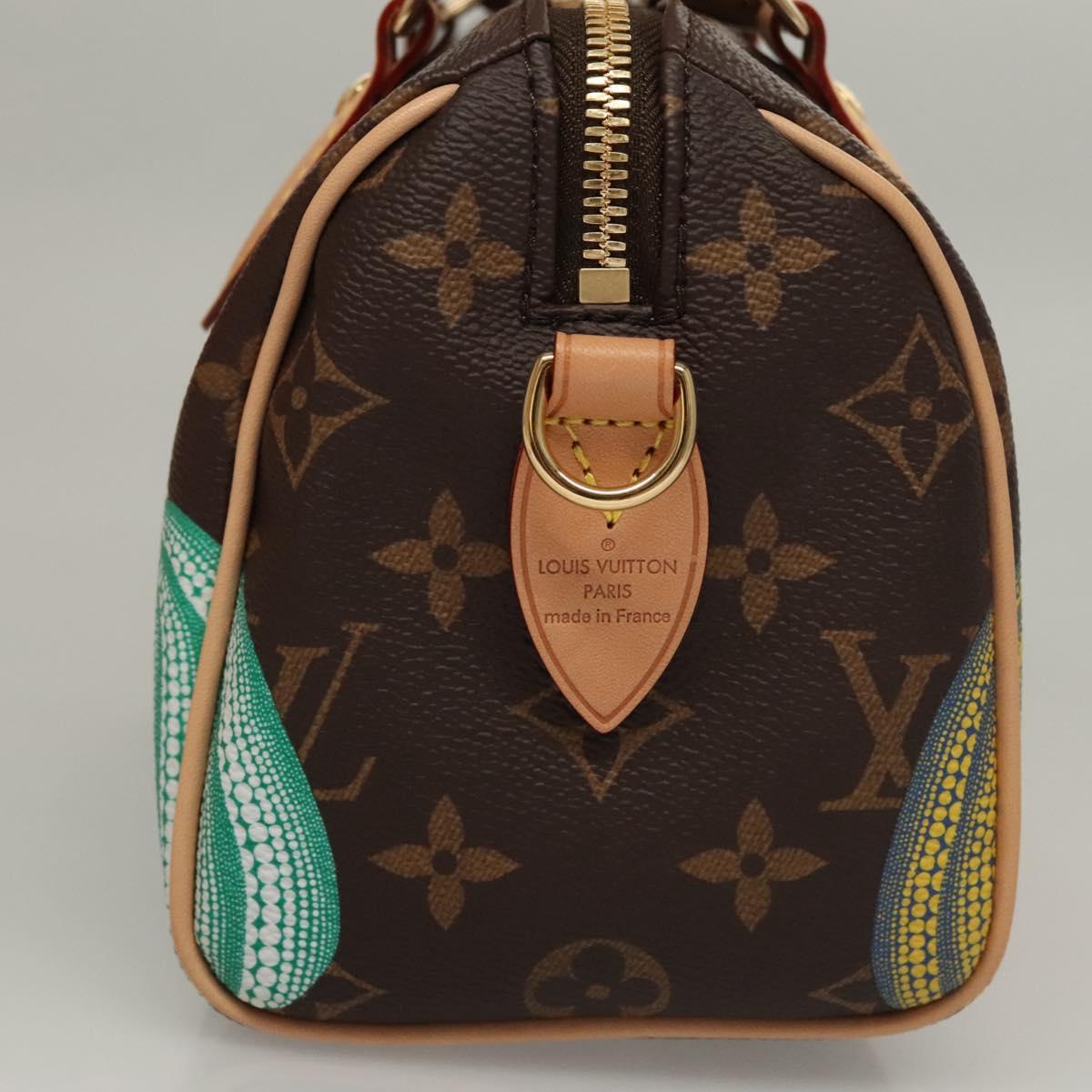 LOUIS VUITTON Pumpkin Yayoi Kusama Speedy Bandouliere 20 M46469
