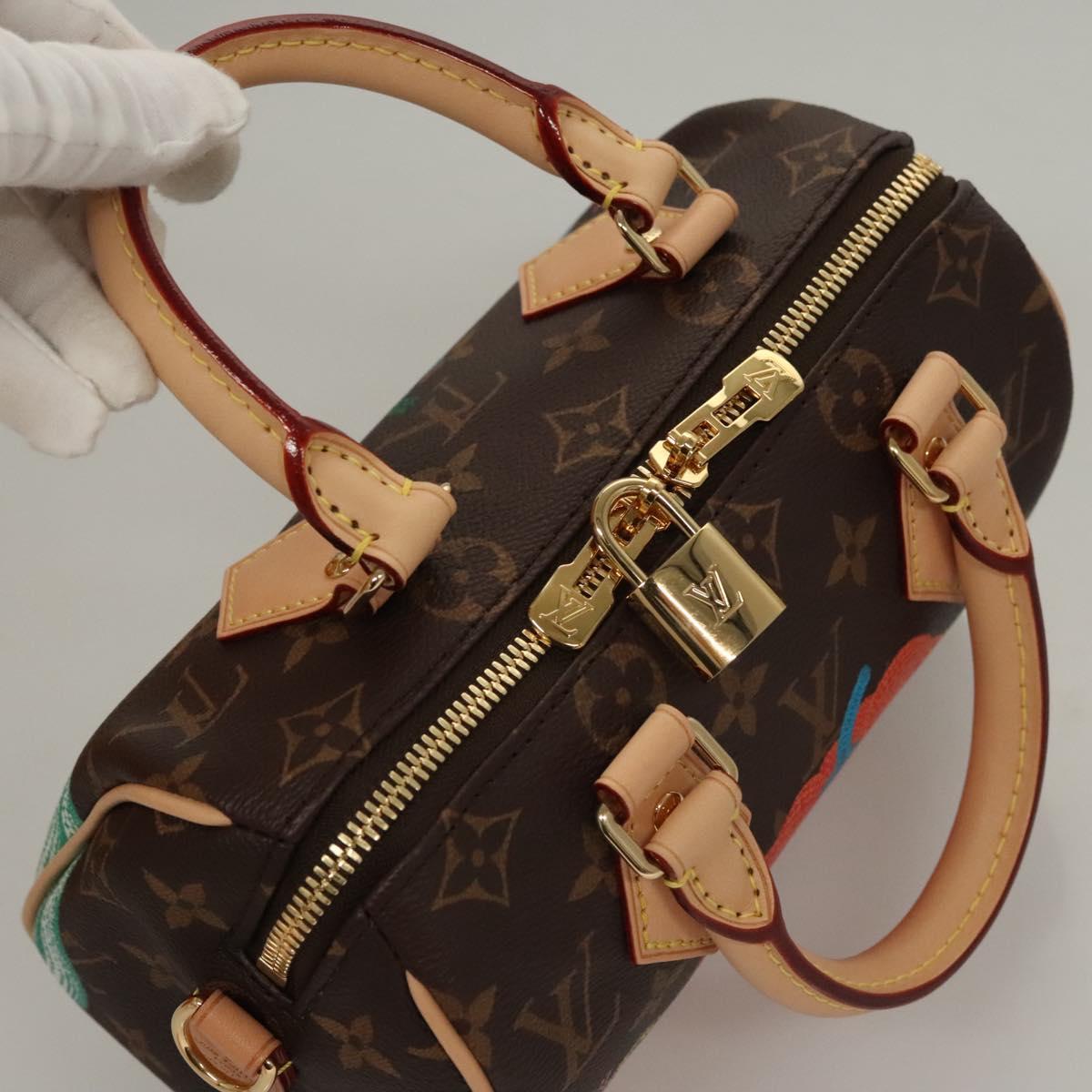 LOUIS VUITTON Pumpkin Yayoi Kusama Speedy Bandouliere 20 M46469