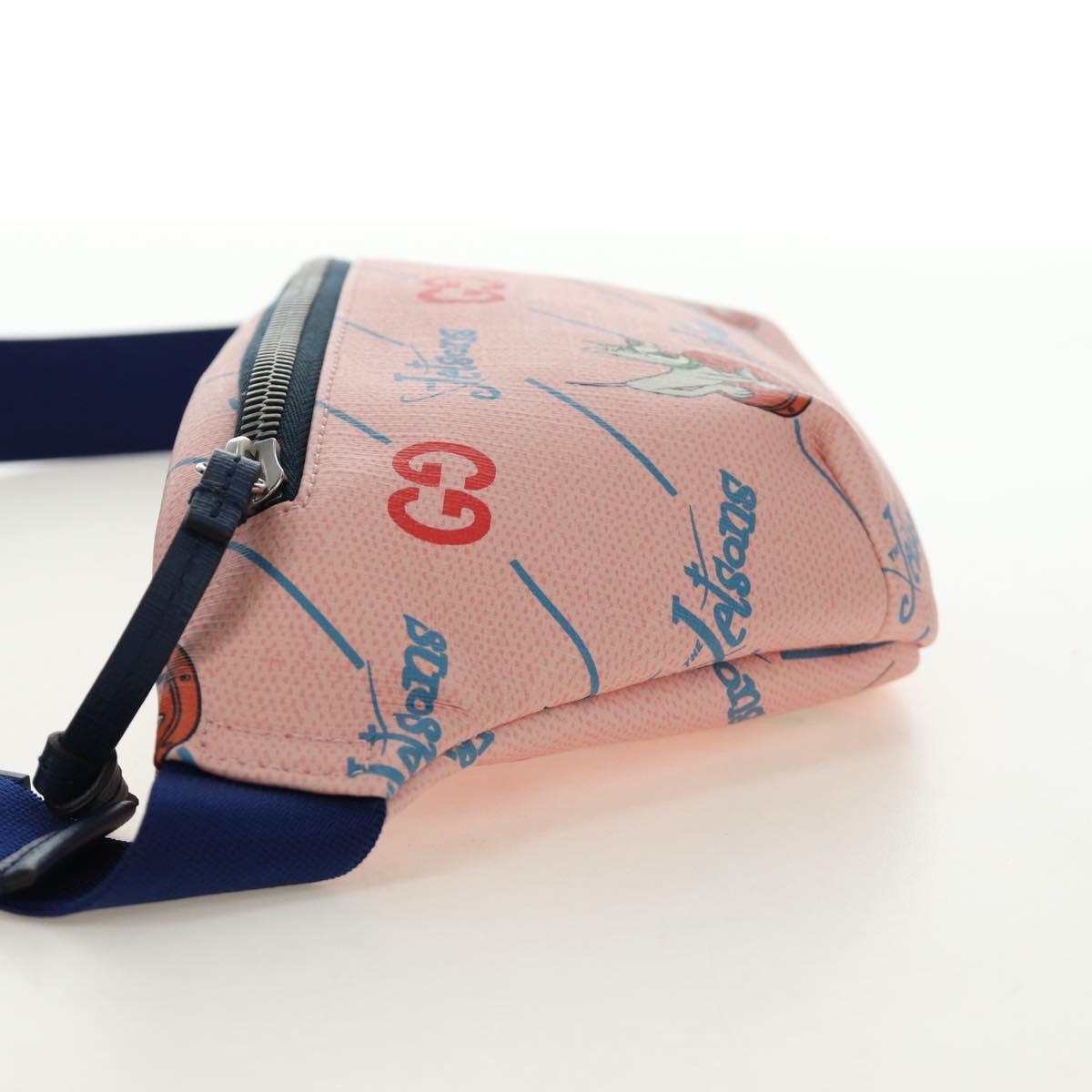 GUCCI GG Supreme Jetsons Collaboration Bag PVC Pink Silver 502095