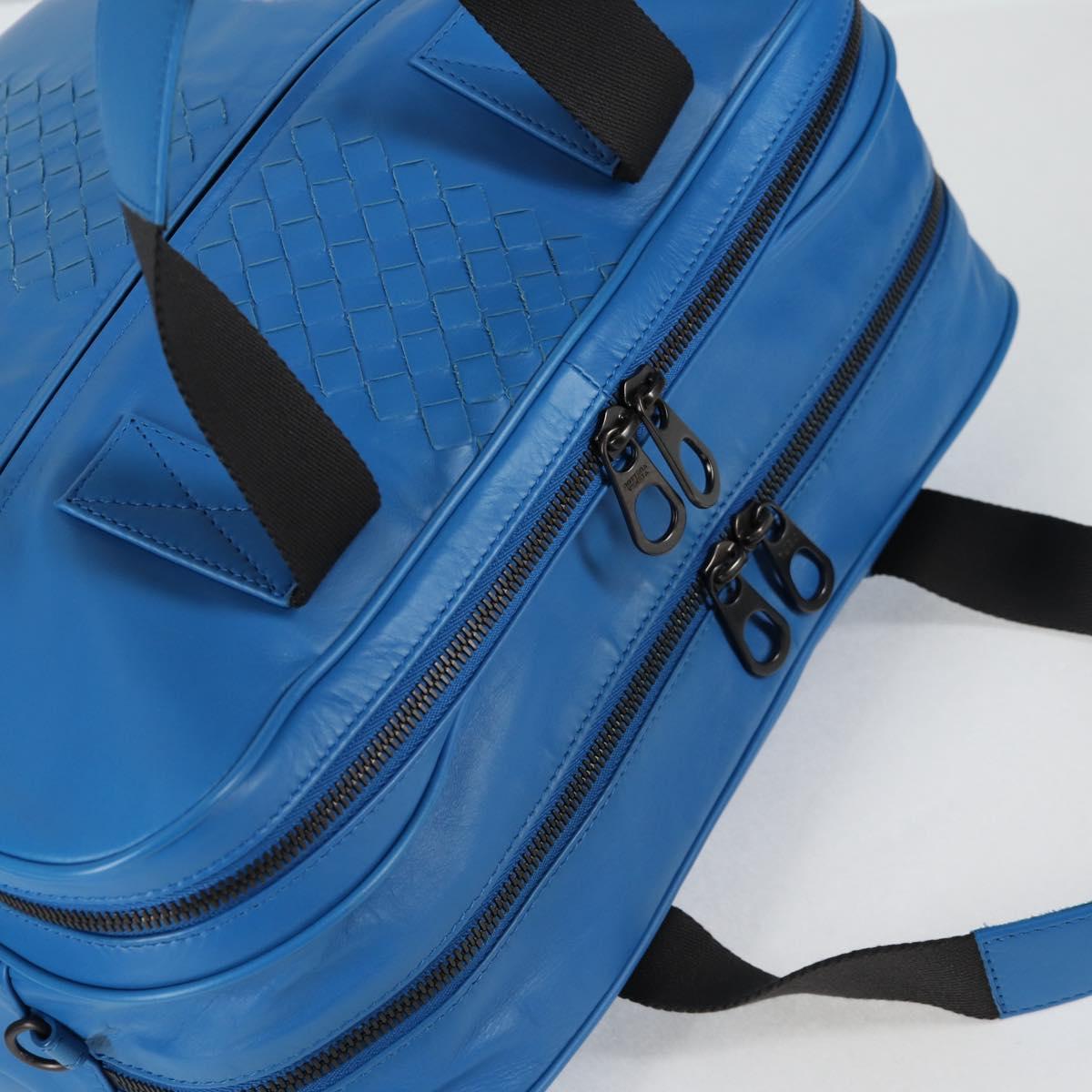 BOTTEGA VENETA イントレチャート ビジネスバッグ レザー 2way ブルー