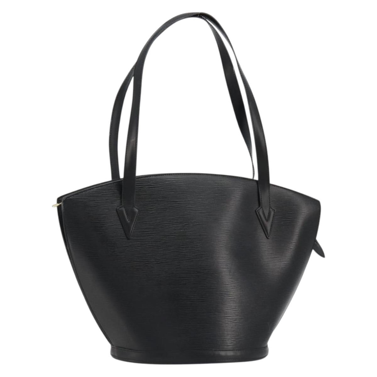 LOUIS VUITTON Epi Saint Jacques Shopping Shoulder Bag Black M52262