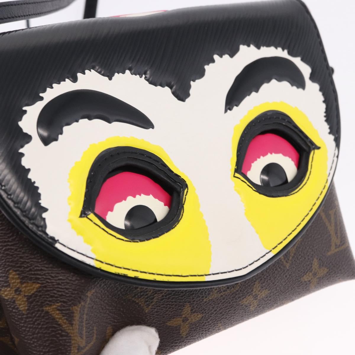 LOUIS VUITTON Yamamoto Kansai Pochette Kabuki Mask M43532 Auth