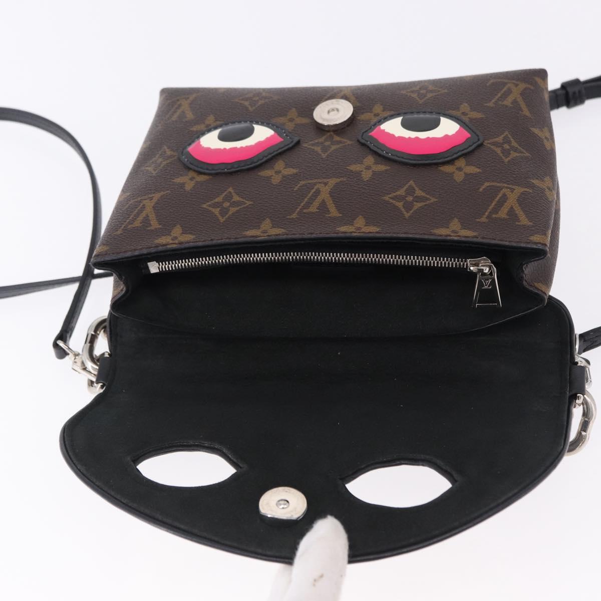 LOUIS VUITTON Yamamoto Kansai Pochette Kabuki Mask M43532 Auth