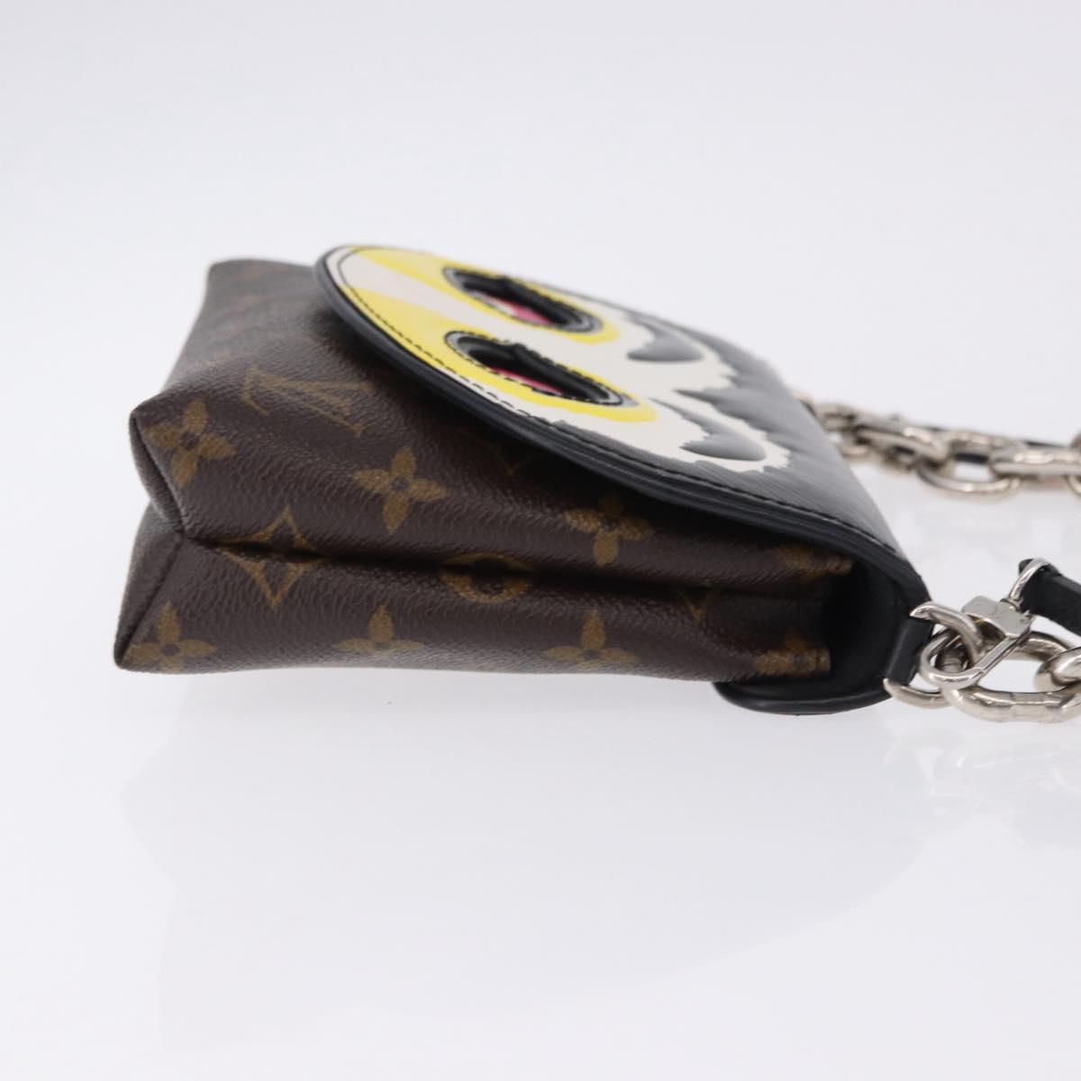 LOUIS VUITTON Yamamoto Kansai Pochette Kabuki Mask M43532 Auth
