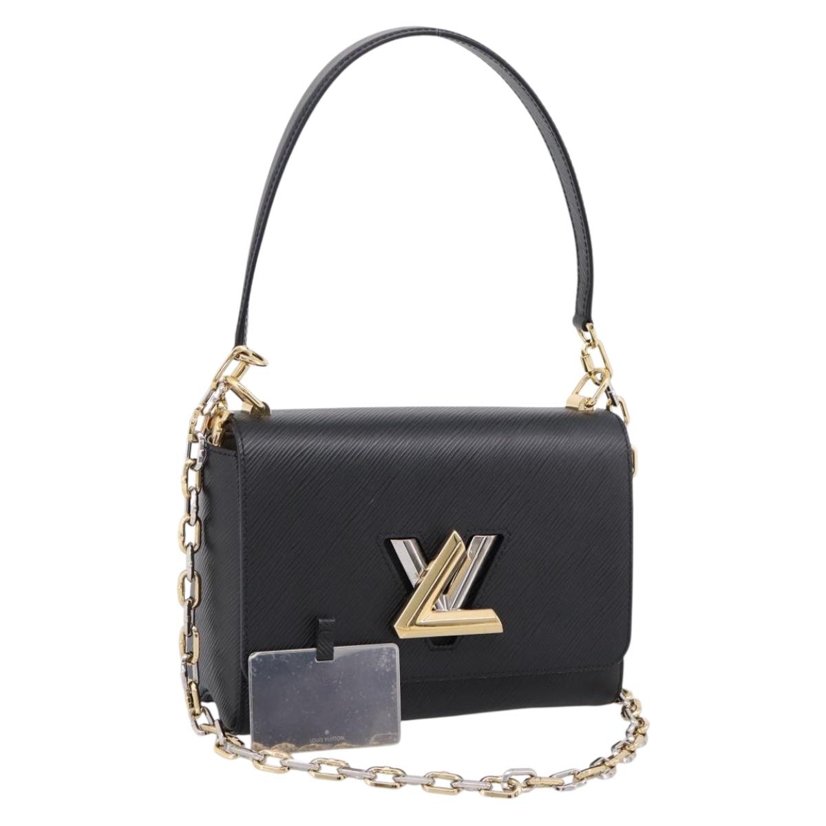 LOUIS VUITTON Epi Twist MM Shoulder Bag Black M21113 LV Auth