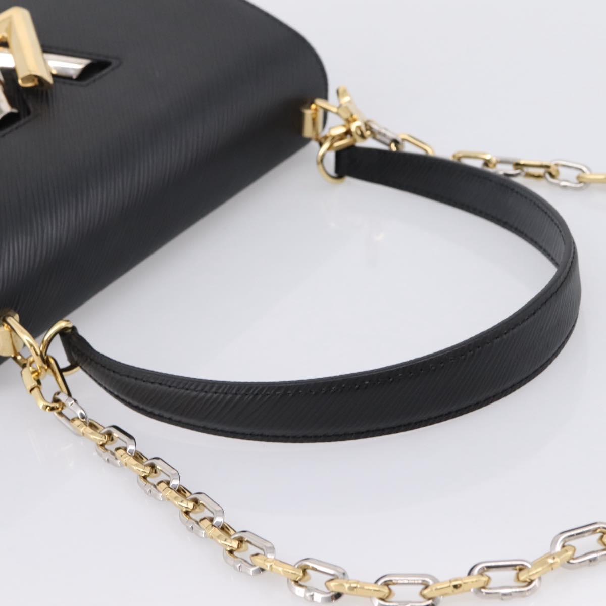 LOUIS VUITTON Epi Twist MM Shoulder Bag Black M21113 LV Auth